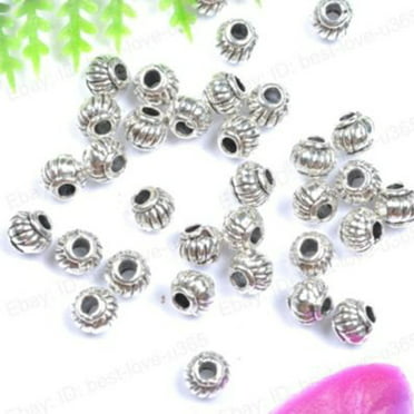 50/100X Tibetan Silver Metal Charms Loose Spacer Beads Wholesale Jewelry Making